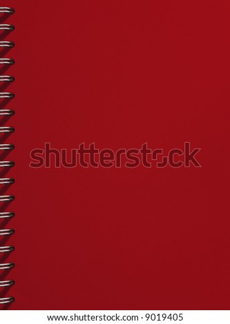 Red notebook cover