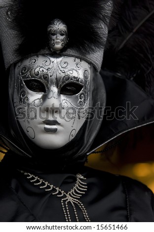 venetian mask black