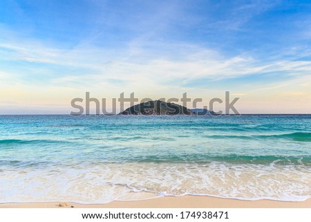 Beautiful beach and crystal clear sea at tropical island, Similan island, Andaman sea, Thailand
