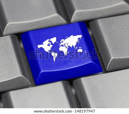 The whole world on a computer key