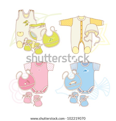 Vector Baby Clothes