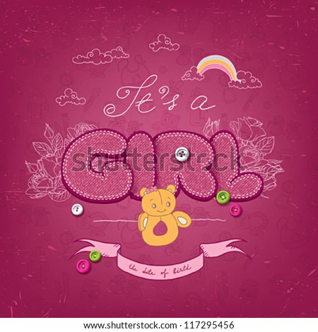 Happy birthday card it's a girl Happy birthday card it's a girl