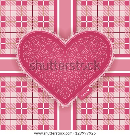Greeting card with heart Greeting card with heart