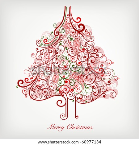 Christmas Tree Stock Vector Illustration 60977134 : Shutterstock