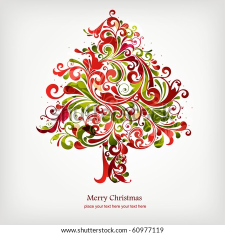 Stock Vector on Christmas Tree Stock Vector 60977119   Shutterstock