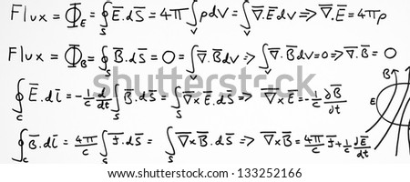 Mathematical formula on whiteboard