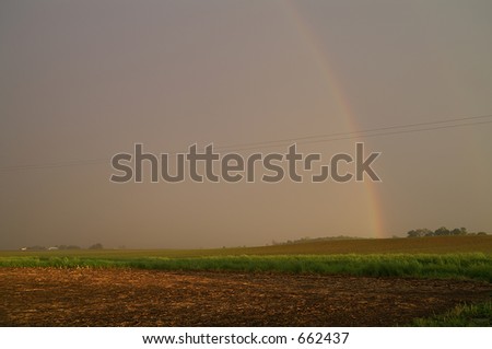 Rainbow after a storm