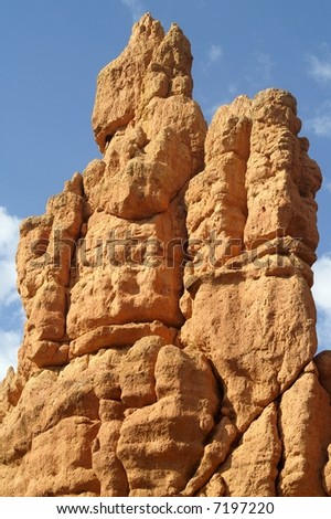 Bizarre rock formation in Red Canyon, Utah, USA