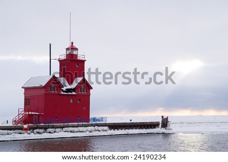 The Big Red - Lighthouse in Holland, Michigan