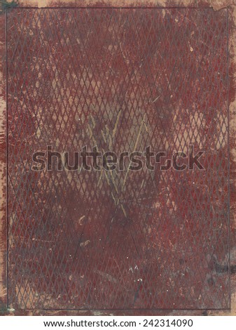 vintage worn red leather luxury book cover background