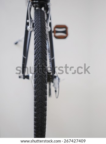 image of rear view of bicycle detail