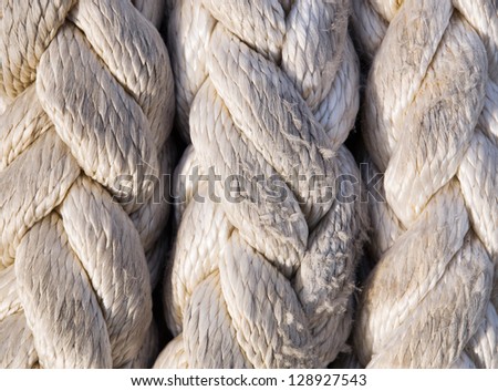 Ropes abstraction background in horizontal composition.
