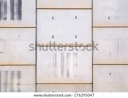 Concrete background in horizontal composition