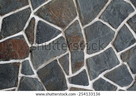 Abstract pattern of a wall in horizontal composition