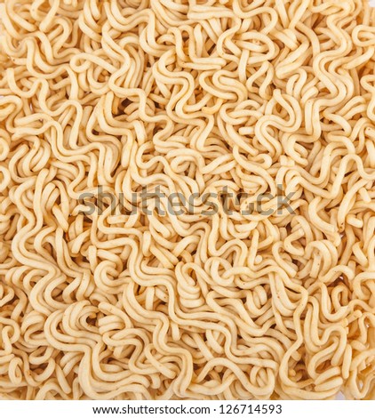 instant noodle in studio shoot with white background