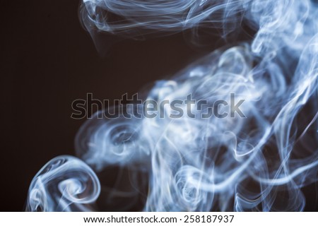 smoke with blackbackground studio shot