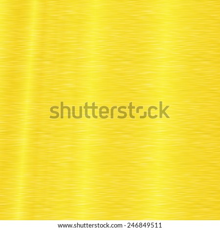 Design golden background theme brushed metal plate with reflected light