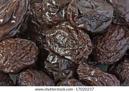 Dried prunes or plums background