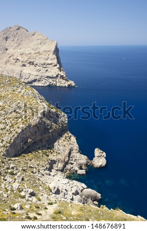 Cape Formentor in the Coast of North Mallorca, Spain ( Balearic Islands )