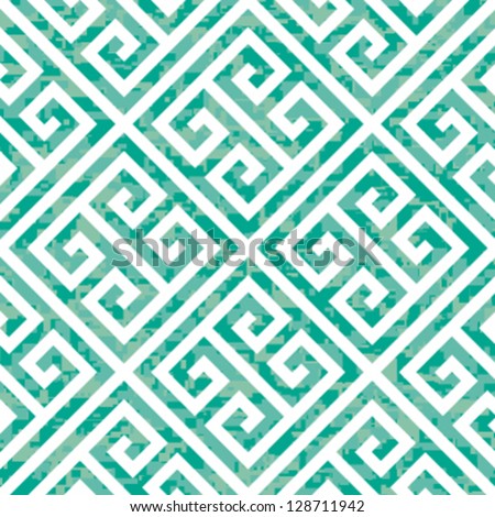 Seamless Emerald Greek Key Background Pattern Seamless Emerald Greek Key Background Pattern