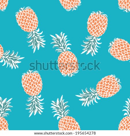Seamless Pineapple Background Pattern Seamless Pineapple Background Pattern