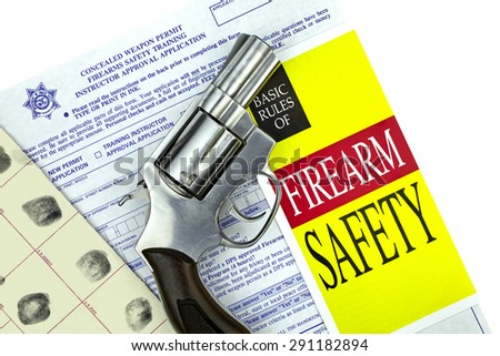 Concealed Weapon Permit Application with Gun