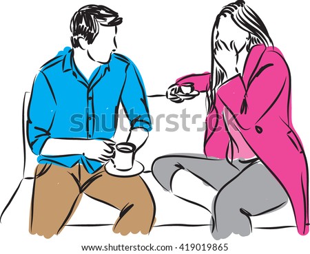 http://image.shutterstock.com/display_pic_with_logo/973798/419019865/stock-vector-man-and-woman-in-a-date-drinking-coffee-illustration-419019865.jpg
