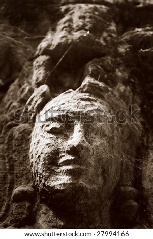 Bas relief in Angkor Vat