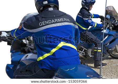Police motorcycles France