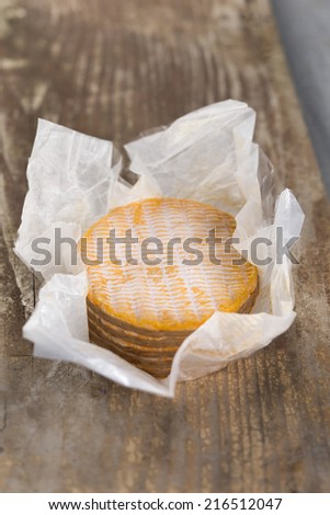 French regional Livarot Cheese from Normandy