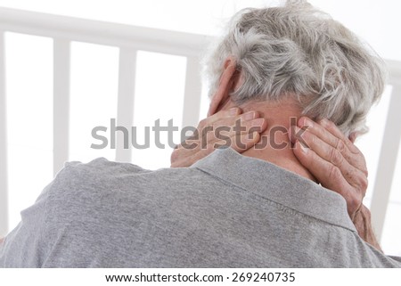 neck pain senior man