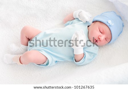Newborn Baby Pictures  Hospital on After Childbirth  Newborn Baby In Hospital  Sleep Stock Photo