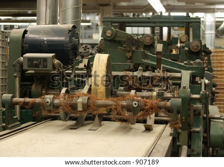 Old relic of a stitching machine in a publishing company