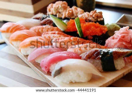 Sushi It is possible to use as background