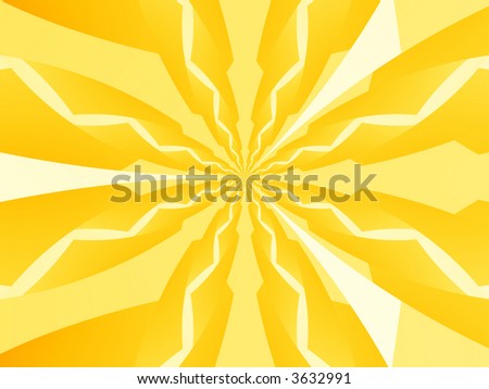 Abstract background with yellow rays of energy