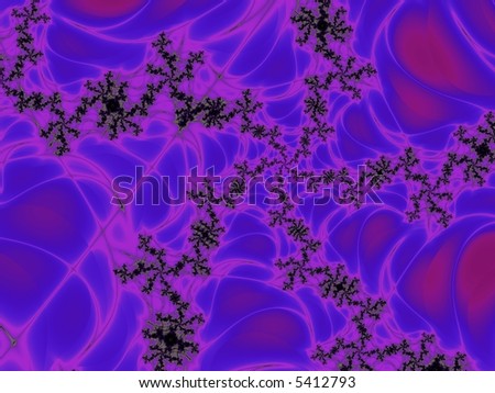 violet fractal star web