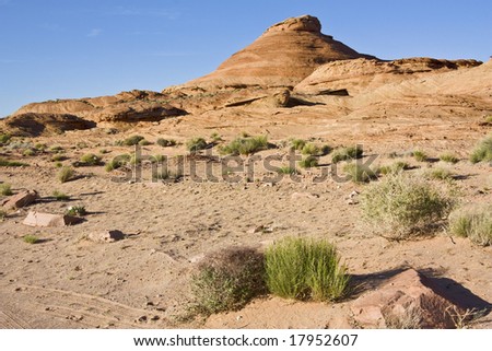 Wonderful landscape in Page, arizona. Horizontal shot.