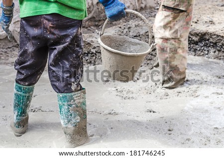 Dirty construction work, Construction worker