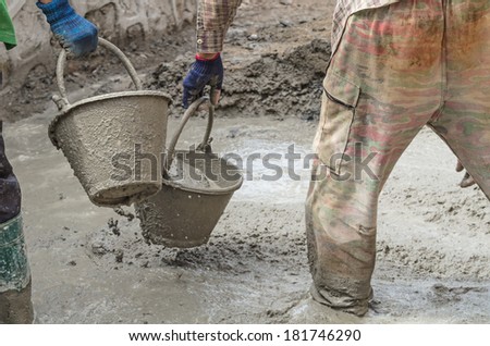 Dirty construction work, Construction worker