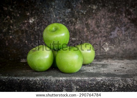 Green apples composition-still life, green apples