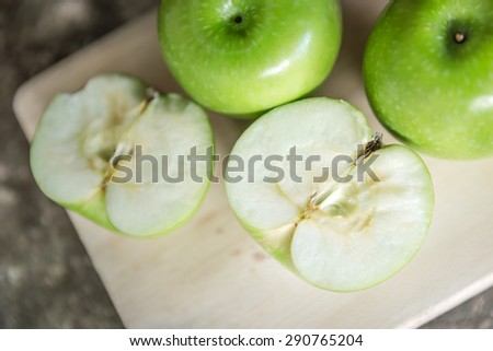Green apples composition-still life, green apple ripe