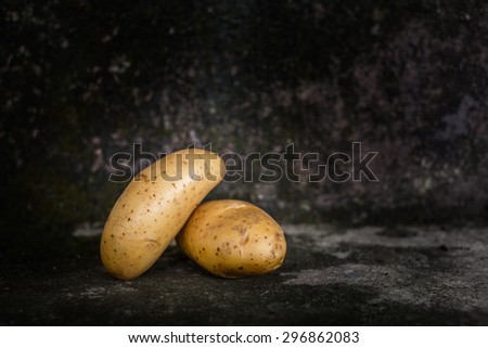 potatoes, raw potato-still life