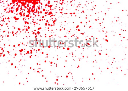 red paint splash isolated on white background, solated shot of paint splashing on white