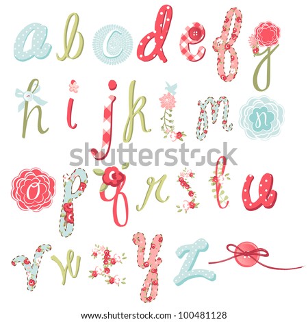 Unique vector flower font Amazing hand drawn Alphabet. Unique vector flower font Amazing hand drawn Alphabet.
