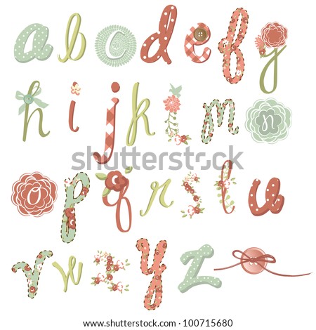 Girly Alphabet Fonts