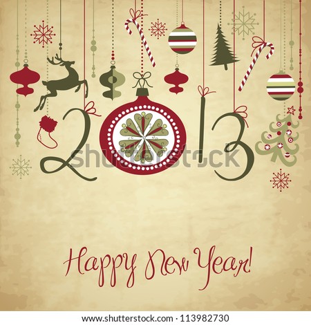 Free Christmas Vector Backgrounds on 2013 Happy New Year Background  Stock Vector 113982730   Shutterstock