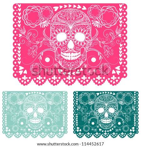 Day of the dead decoration Papel Picado Day of the dead decoration Papel Picado