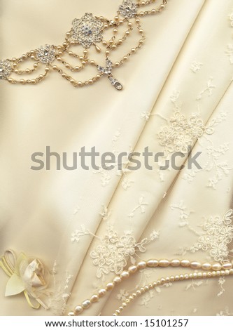stock photo textile wedding background with plenty of copy space