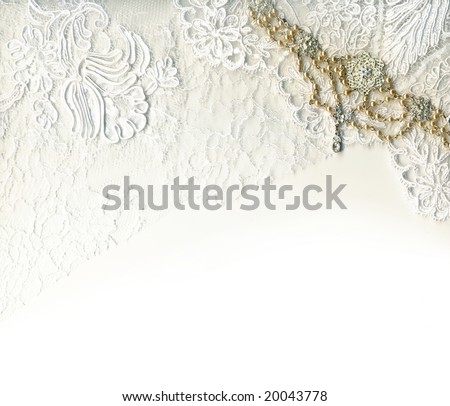 Pure white luxury wedding border