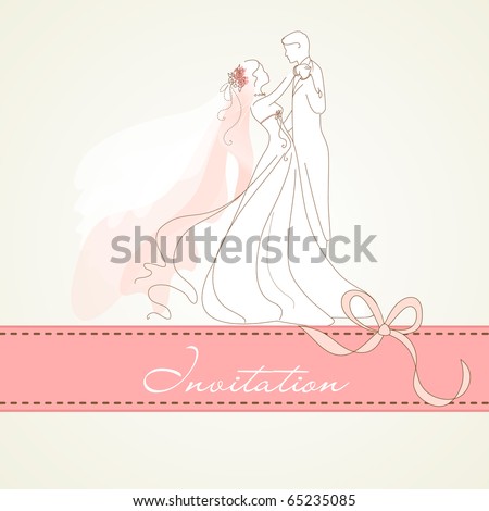 stock vector Vintage Wedding background
